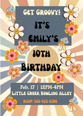 Groovy Birthday Invitation – Printable & Editable